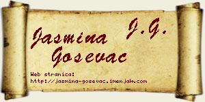 Jasmina Goševac vizit kartica